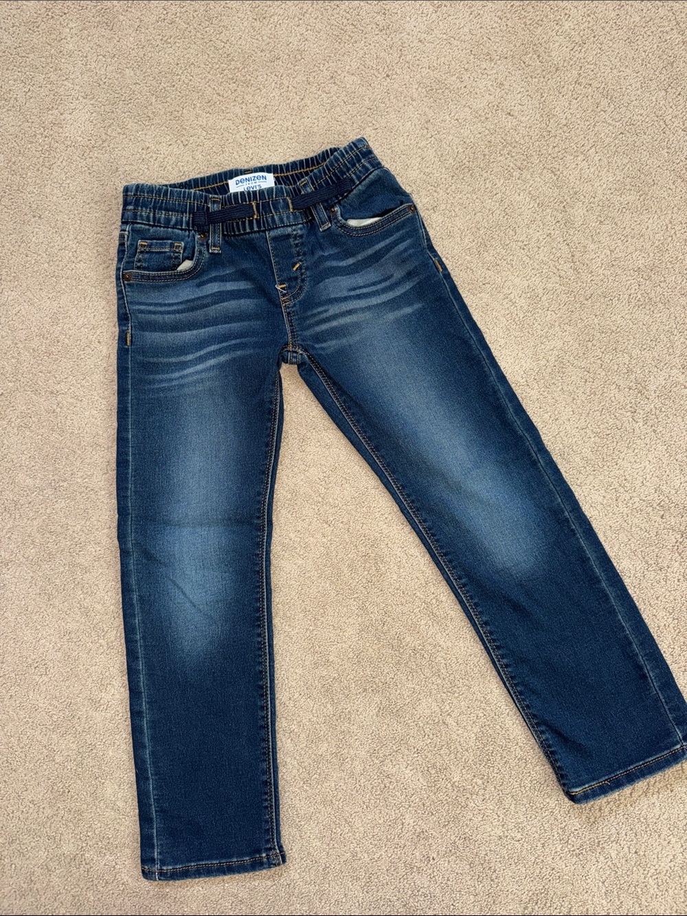 Denizen from Levi's Dark Blue Jeans with elastic waist